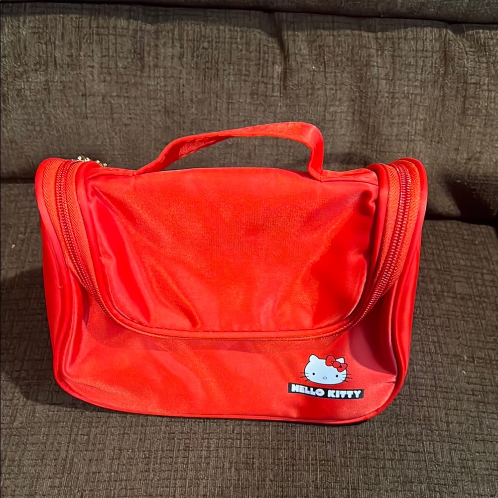 Hello Kitty Vibrant Red cosmetics or misc bag